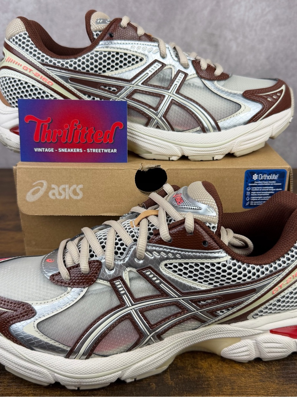 ASICS GT-2160 Above the Clouds Chocolate Brown Size 7.5 1203A654-100 Men’s Shoes